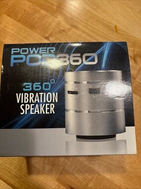 Source Unknown Silver 360° Vibration Portable Speaker
